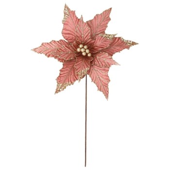 ΧΡΙΣΤΟΥΓΕΝΝΙΑΤΙΚΟ ΠΙΚ ΑΛΕΞΑΝΔΡΙΝΟ ΣΑΠΙΟ ΜΗΛΟ/ΧΡΥΣΟ ΜΕ ΓΚΛΙΤΕΡ - Φ32cm Υ50cm 360/ΚΙΒ