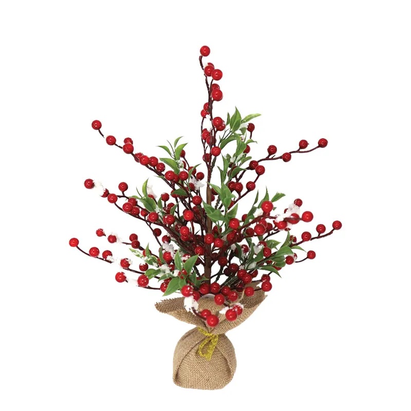 ΧΡΙΣΤΟΥΓΓΕΝΙΑΤΙΚΟ ΔΕΝΤΡΑΚΙ ΣΕ ΠΟΥΓΚΙ ΜΕ ΚΑΡΠΟΥΣ ΓΚΙ ΚΑΙ ΒΑΜΒΑΚΙ - Υ40cm 360/ΚΙΒ