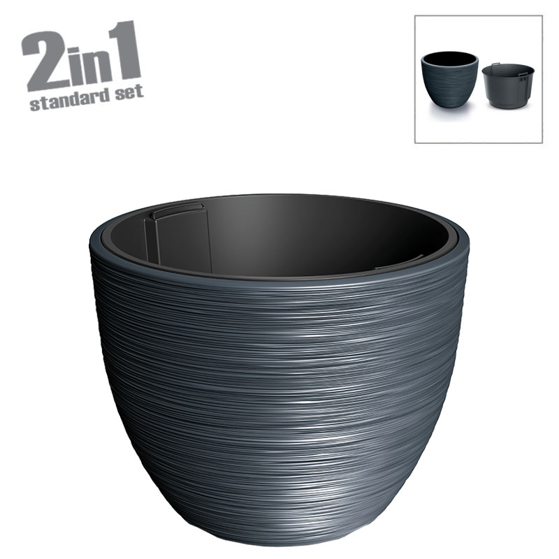 ΚΑΣΠΩ (2 ΣΕ 1) ΠΛΑΣΤΙΚΟ ΑΝΘΡΑΚΙ FURU - Φ47x38.5cm