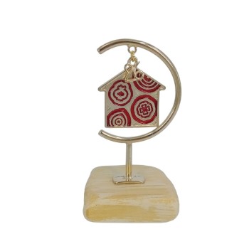 ΓΟΥΡΙ ΕΠΙΤΡΑΠΕΖΙΟ ΧΡΥΣΟ ΣΕ ΠΕΤΡΑ ΤΥΧΕΡΟ ΣΠΙΤΙ ΧΡΥΣΟ-ΚΟΚΚΙΝΟ - Y11cm