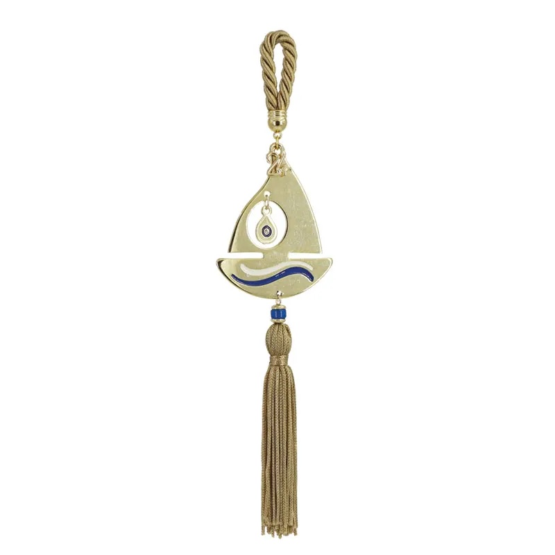 ΓΟΥΡΙ ΚΡΕΜΑΣΤΟ ΚΟΡΔΟΝΙ ΜΠΕΖ - ΚΑΡΑΒΙ/MATI ΝΕΟ ΣΜΑΛΤΟ ΧΡΥΣΟ - Y24cm