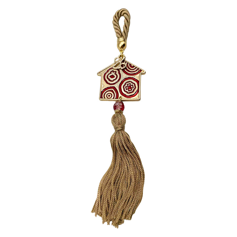 ΓΟΥΡΙ ΚΡΕΜΑΣΤΟ ΚΟΡΔΟΝΙ ΜΠΕΖ ΜΕ ΣΠΙΤΙ ΣΜΑΛΤΟ ΧΡΥΣΟ - Y20cm