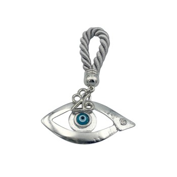 ΓΟΥΡΙ ΚΡΕΜΑΣΤΟ ΚΟΡΔΟΝΙ ΓΚΡΙ ΜΕ ΜΑΤΙ ΑΣΗΜΙ - Y9.5cm