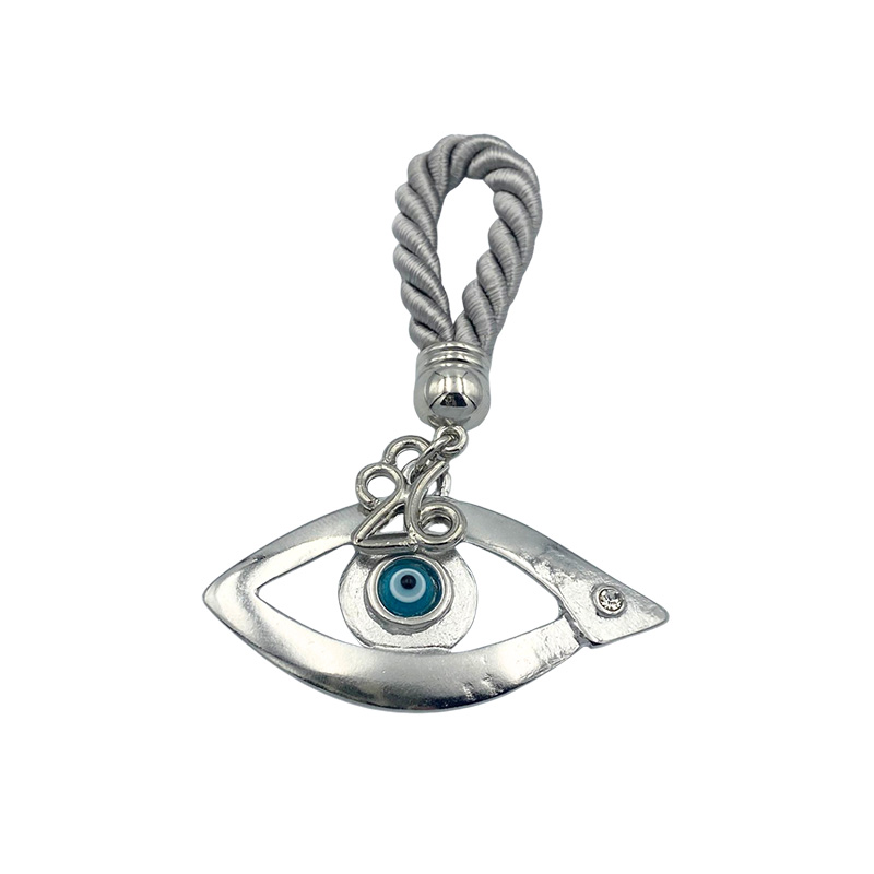 ΓΟΥΡΙ ΚΡΕΜΑΣΤΟ ΚΟΡΔΟΝΙ ΓΚΡΙ ΜΕ ΜΑΤΙ ΑΣΗΜΙ - Y9.5cm