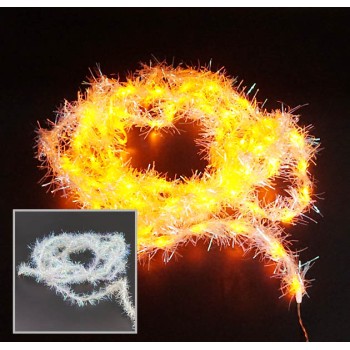 ΧΡΙΣΤΟΥΓ. ΓIΡΛΑΝΤΑ ΧΝΟΥΔΩΤΗ ΧΡΩΜΑ ΛΕΥΚΟ ΠΕΡΛΕ ΜΕ ΛΑΜΠΑΚΙΑ ΧΡΩΜΑ ΚΙΤΡΙΝΟ  6+4.5m