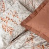 Σετ παπλωματοθήκη Lamina Cotton Box 3 τμχ Μονή (160x220) χρώμα cinnamon