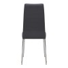 Καρέκλα τραπεζαρίας Rosa Megapap γκρι PU - μεταλλικό πόδι χρωμίου 41x48x98εκ.