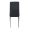 Καρέκλα τραπεζαρίας Rosa Megapap μαύρο PU - μεταλλικό μαύρο πόδι 40x52x96εκ.