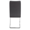 Καρέκλα τραπεζαρίας Laura Megapap γκρι ύφασμα - μεταλλική βάση χρωμίου 42x58x98εκ.