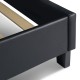 Κρεβάτι Sissy Megapap από τεχνόδερμα χρώμα μαύρο 160x200εκ. Κρεβάτι Sissy Megapap από τεχνόδερμα χρώμα μαύρο 160x200εκ.