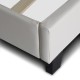Κρεβάτι Sissy Megapap από τεχνόδερμα χρώμα λευκό 160x200εκ. Κρεβάτι Sissy Megapap από τεχνόδερμα χρώμα λευκό 160x200εκ.