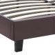 Κρεβάτι Sissy Megapap από τεχνόδερμα χρώμα καφέ 160x200εκ. Κρεβάτι Sissy Megapap από τεχνόδερμα χρώμα καφέ 160x200εκ.