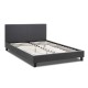 Κρεβάτι Flat Megapap υφασμάτινο χρώμα ανθρακί 160x200εκ. Κρεβάτι Flat Megapap υφασμάτινο χρώμα ανθρακί 160x200εκ.