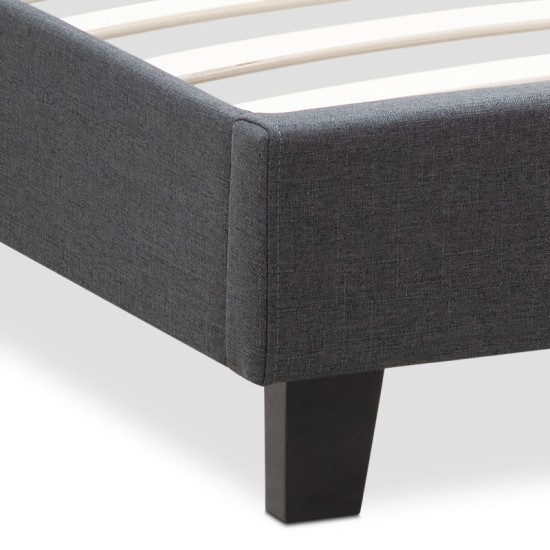 Κρεβάτι Flat Megapap υφασμάτινο χρώμα ανθρακί 160x200εκ. Κρεβάτι Flat Megapap υφασμάτινο χρώμα ανθρακί 160x200εκ.