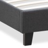 Κρεβάτι Flat Megapap υφασμάτινο χρώμα ανθρακί 120x200εκ.