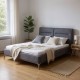 Κρεβάτι Megan Megapap υφασμάτινο χρώμα ανθρακί 160x200εκ. Κρεβάτι Megan Megapap υφασμάτινο χρώμα ανθρακί 160x200εκ.