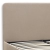 Κρεβάτι Ovelia Megapap υφασμάτινο χρώμα μπεζ 140x190εκ.