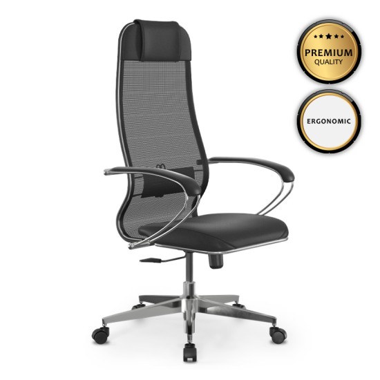 Καρέκλα γραφείου Sit-1031672 Megapap εργονομική με διπλό ύφασμα Mesh και τεχνόδερμα χρώμα μαύρο 66x70x118/131εκ. Καρέκλα γραφείου Sit-1031672 Megapap εργονομική με διπλό ύφασμα Mesh και τεχνόδερμα χρώμα μαύρο 66x70x118/131εκ.