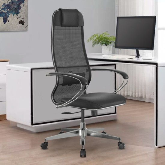 Καρέκλα γραφείου Sit-1031672 Megapap εργονομική με διπλό ύφασμα Mesh και τεχνόδερμα χρώμα μαύρο 66x70x118/131εκ. Καρέκλα γραφείου Sit-1031672 Megapap εργονομική με διπλό ύφασμα Mesh και τεχνόδερμα χρώμα μαύρο 66x70x118/131εκ.