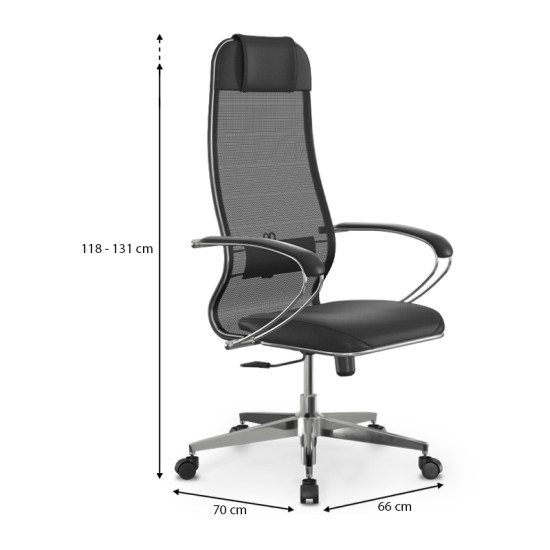 Καρέκλα γραφείου Sit-1031672 Megapap εργονομική με διπλό ύφασμα Mesh και τεχνόδερμα χρώμα μαύρο 66x70x118/131εκ. Καρέκλα γραφείου Sit-1031672 Megapap εργονομική με διπλό ύφασμα Mesh και τεχνόδερμα χρώμα μαύρο 66x70x118/131εκ.