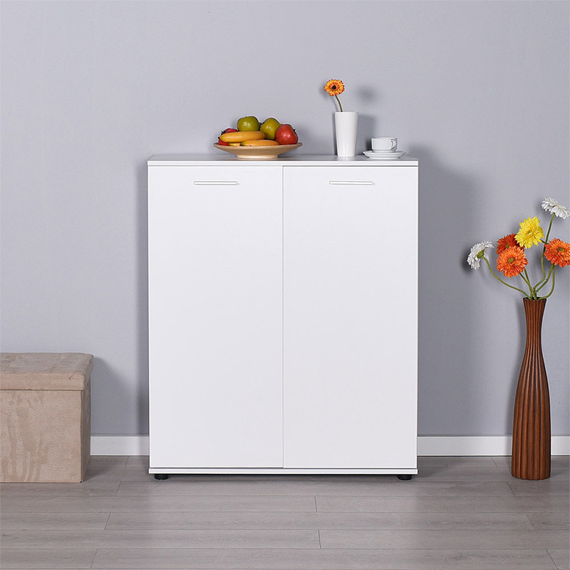 Ντουλάπι - παπουτσοθήκη 24 ζευγών Ultra Megapap δίφυλλο χρώμα λευκό 91x35x108εκ.