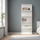 Βιβλιοθήκη μελαμίνης Max Megapap σε χρώμα λευκό 58x23x170εκ. Βιβλιοθήκη μελαμίνης Max Megapap σε χρώμα λευκό 58x23x170εκ.