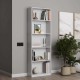 Βιβλιοθήκη μελαμίνης Max Megapap σε χρώμα λευκό 58x23x170εκ. Βιβλιοθήκη μελαμίνης Max Megapap σε χρώμα λευκό 58x23x170εκ.
