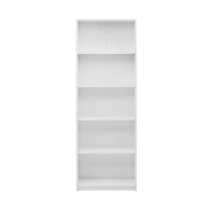 Βιβλιοθήκη Max Megapap χρώμα λευκό 58x23x170εκ.