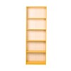 Βιβλιοθήκη Max Megapap χρώμα κίτρινο 58x23x170εκ.