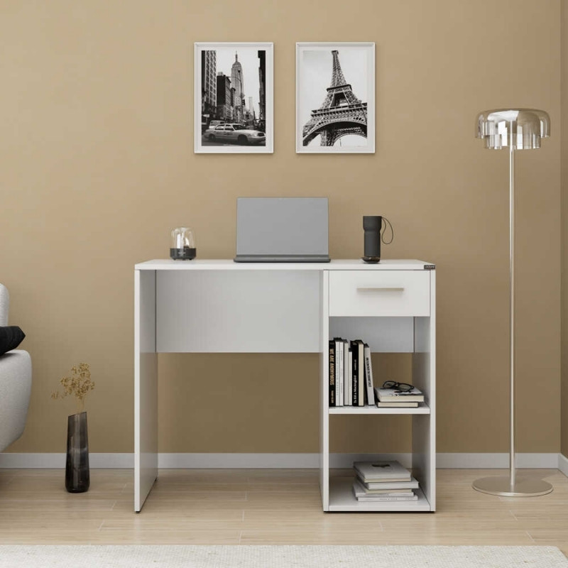 Γραφείο εργασίας Concept Pc Megapap χρώμα λευκό 90x52x75εκ.