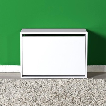 Παπουτσοθήκη Step Megapap 6 ζευγών χρώμα λευκό 60x30x42εκ.