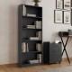 Βιβλιοθήκη μελαμίνης Max Megapap χρώμα ανθρακί 58x23x170εκ. Βιβλιοθήκη μελαμίνης Max Megapap χρώμα ανθρακί 58x23x170εκ.
