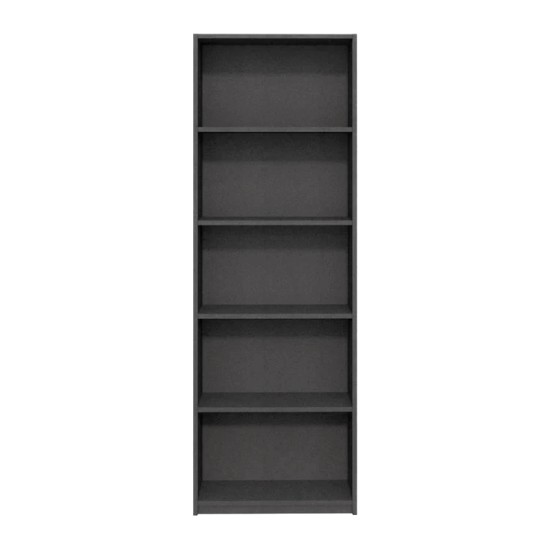 Βιβλιοθήκη μελαμίνης Max Megapap χρώμα ανθρακί 58x23x170εκ. Βιβλιοθήκη μελαμίνης Max Megapap χρώμα ανθρακί 58x23x170εκ.