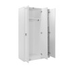 Ντουλάπα ρούχων Hampton Megapap τρίφυλλη χρώμα λευκό 103x52x185εκ.
