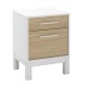 Κομοδίνο London Megapap χρώμα λευκό - oak 45x41x60εκ. Κομοδίνο London Megapap χρώμα λευκό - oak 45x41x60εκ.