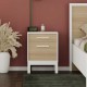 Κομοδίνο London Megapap χρώμα λευκό - oak 45x41x60εκ. Κομοδίνο London Megapap χρώμα λευκό - oak 45x41x60εκ.