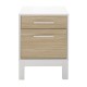 Κομοδίνο London Megapap χρώμα λευκό - oak 45x41x60εκ. Κομοδίνο London Megapap χρώμα λευκό - oak 45x41x60εκ.
