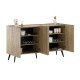 Μπουφές Luna Megapap χρώμα florida oak 180x43x100εκ. Μπουφές Luna Megapap χρώμα oak 180x43x100εκ.
