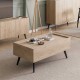 Τραπεζάκι σαλονιού Luna Megapap χρώμα florida oak 102x61x44εκ. Τραπεζάκι σαλονιού Luna Megapap χρώμα oak 102x61x44εκ.