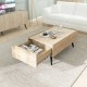 Τραπεζάκι σαλονιού Luna Megapap χρώμα florida oak 102x61x44εκ. Τραπεζάκι σαλονιού Luna Megapap χρώμα oak 102x61x44εκ.