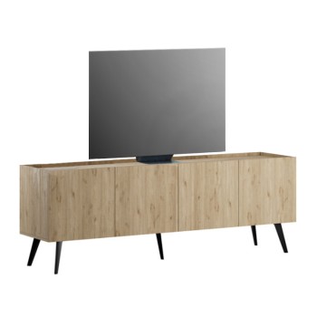 Έπιπλο τηλεόρασης Luna Megapap χρώμα florida oak 180x41x62εκ.