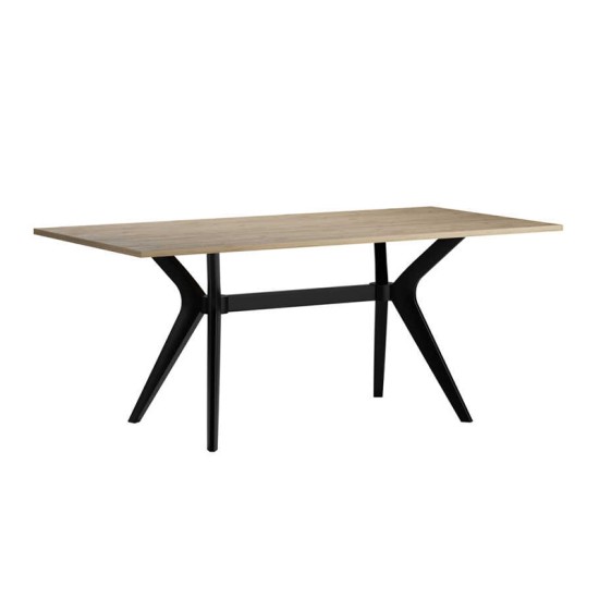 Τραπέζι Luna Megapap χρώμα florida oak 181x90x75εκ. Τραπέζι Luna Megapap χρώμα florida oak 181x90x75εκ.