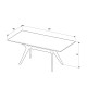 Τραπέζι Luna Megapap χρώμα florida oak 181x90x75εκ. Τραπέζι Luna Megapap χρώμα florida oak 181x90x75εκ.
