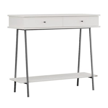 Κονσόλα Elite Megapap χρώμα λευκό του πάγου 100x40x88εκ.