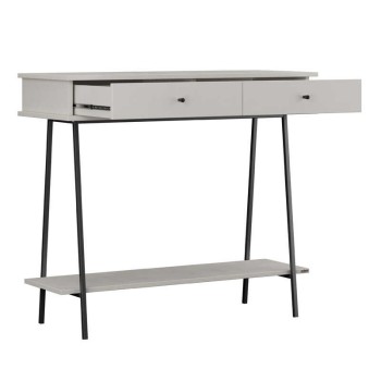 Κονσόλα Elite Megapap χρώμα λευκό του πάγου 100x40x88εκ.