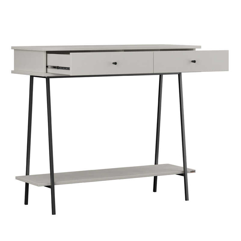 Κονσόλα Elite Megapap χρώμα λευκό του πάγου 100x40x88εκ.