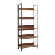Βιβλιοθήκη Connect Megapap χρώμα καρυδί 73x35x172εκ. Βιβλιοθήκη Connect Megapap χρώμα καρυδί 73x35x172εκ.