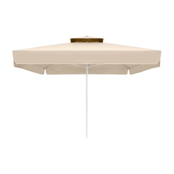 Ομπρέλα επαγγελματική Juno Megapap τηλεσκοπική αλουμινίου χρώμα εκρού 3,5x3,5m.