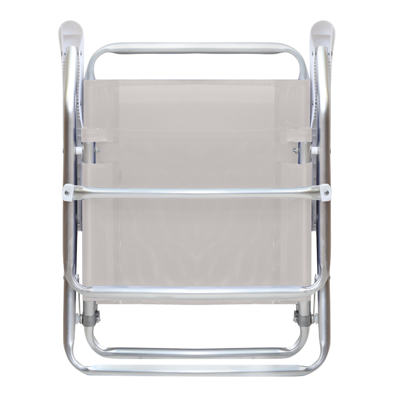 Καρεκλάκι παραλίας Alu Megapap αλουμινίου χρώμα λευκό 54x52x80εκ.