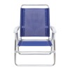 Καρεκλάκι παραλίας Alu Megapap αλουμινίου χρώμα μπλε 54x52x80εκ.